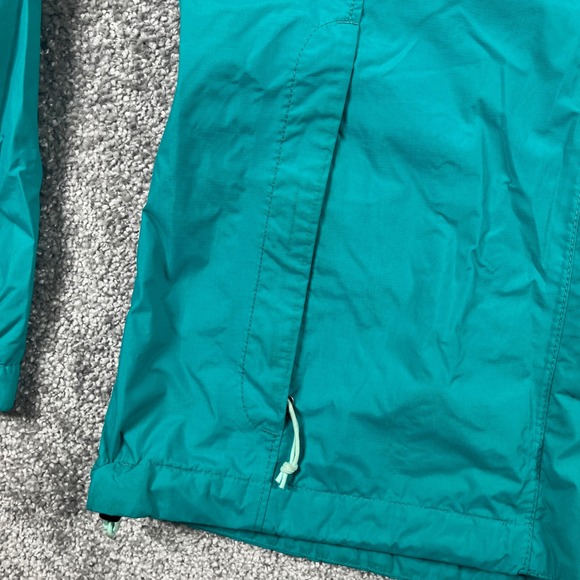 The North Face Jacket Womens Small HyVent Windbreaker Rain Hooded Nylon Teal - Picture 10 of 16